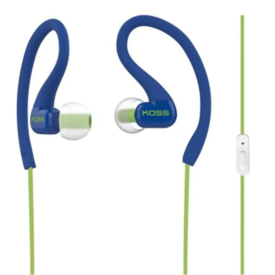 ⁨Koss Headphones KSC32iB In-ear/Ear-hook, 3.5mm (1/8 inch), Microphone, Blue,⁩ at Wasserman.eu