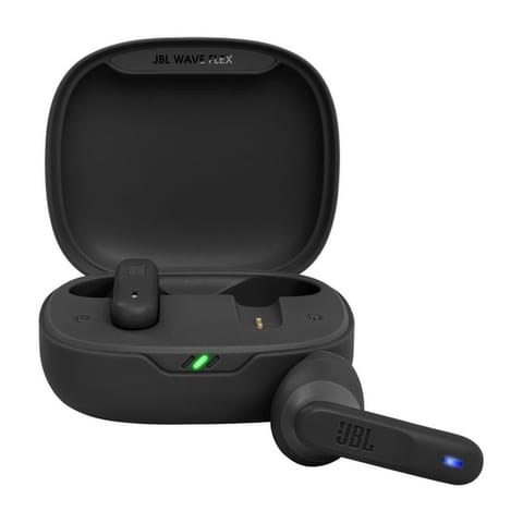 ⁨Słuchawki bezprzewodowe douszne JBL Wave Flex JBLWFLEXBLK czarne⁩ w sklepie Wasserman.eu