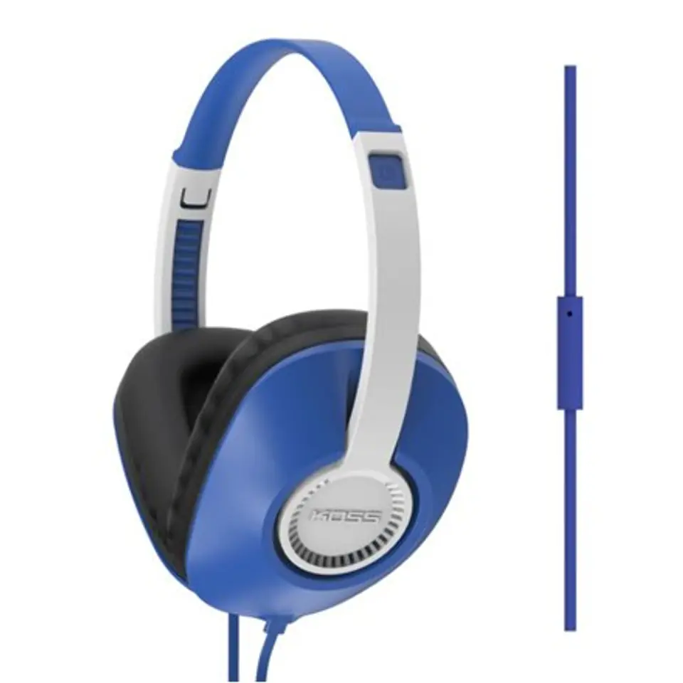 ⁨Koss Headphones UR23iB Headband/On-Ear, 3.5mm (1/8 inch), Microphone, Blue,⁩ at Wasserman.eu