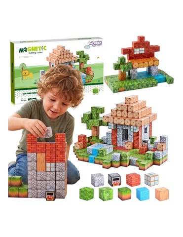 ⁨WOOPIE Klocki Magnetyczne Konstrukcyjne Świat Klocków 108 el.⁩ w sklepie Wasserman.eu
