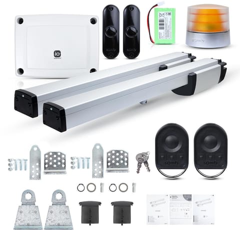 ⁨Zestaw Somfy Ixengo L 3S+ IO Comfort Pack do 8m bram dwuskrzydłowych⁩ w sklepie Wasserman.eu