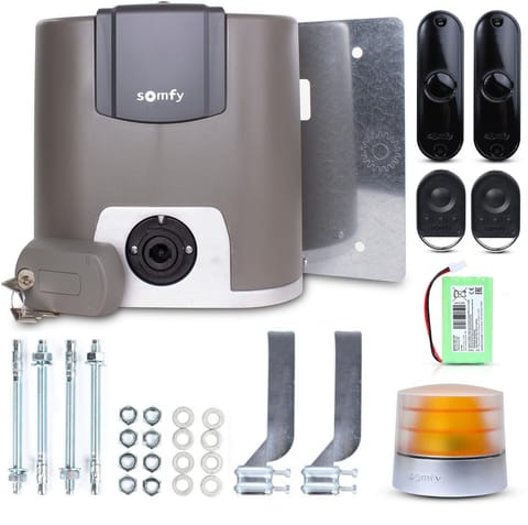 ⁨Zestaw Somfy Elixo 3S+ IO Comfort Pack do 600kg bram przesuwnych⁩ w sklepie Wasserman.eu