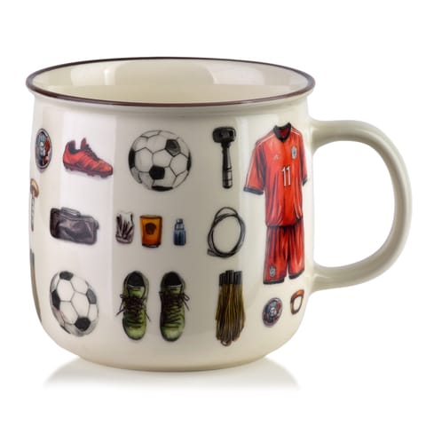 ⁨NORMAN Kubek 450ml 9,6x13x9,3cm piłka nożna⁩ w sklepie Wasserman.eu