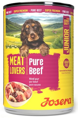⁨Josera Pies Meat Lovers Pure Junior Wołowina puszka 400g⁩ w sklepie Wasserman.eu
