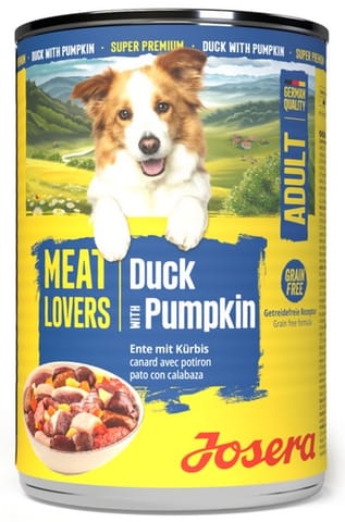 ⁨Josera Pies Meat Lovers Menu Kaczka z dynią puszka 400g⁩ w sklepie Wasserman.eu