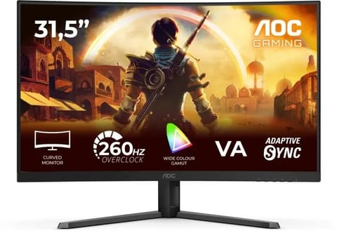 ⁨Monitor AOC C32G42ZE (31.5" /VA /240Hz /1920 x 1080 /Czarny)⁩ w sklepie Wasserman.eu