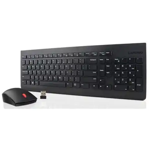 ⁨Lenovo Essential Wireless Keyboard and Mouse Combo (US Euro) Keyboard and Mouse Combo, Wireless, Mouse included, Polski US, EN,⁩ at Wasserman.eu