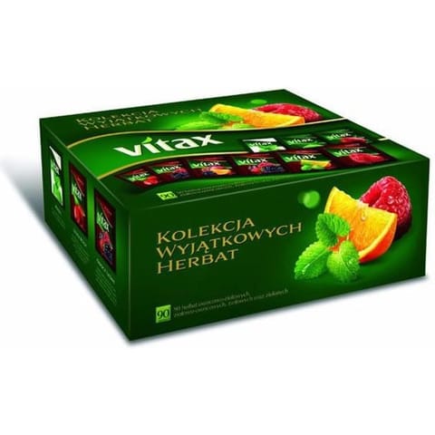 ⁨Herbata VITAX KOLEKCJA Przyjemności MIX (90kopert) 9 smaków⁩ w sklepie Wasserman.eu