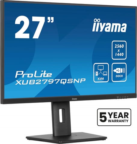 ⁨Monitor 27 inches XUB2797QSNP-B1,IPS,QHD,USB-c Dock,KVM,HDMI⁩ at Wasserman.eu