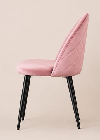 ⁨Krzesło tapicerowane GLORIA PINK VELVET⁩ w sklepie Wasserman.eu