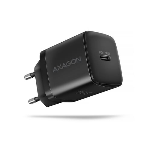 ⁨ACU-PD30 Ładowarka sieciowa PD 30W, 1x port USB-C, PD3.0/QC3.0/AFC/FCP/Apple Czarna⁩ w sklepie Wasserman.eu