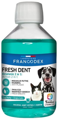 ⁨FRANCODEX PL Fresh dent - oral hygiene liquid for dogs and cats 250 ml [FR179120]⁩ at Wasserman.eu