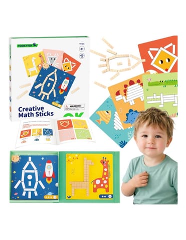 ⁨TOOKY TOY Układanka Gra Logiczna Łamigłówki Klocki Magnetyczne dla Dzieci 49 el.⁩ w sklepie Wasserman.eu
