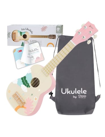 ⁨CLASSIC WORLD Drewniane Ukulele Gitara dla Dzieci Różowa⁩ w sklepie Wasserman.eu