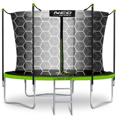 ⁨Trampolina ogrodowa 8ft/252cm z siatką wewnętrzną i drabinką Neo-Sport⁩ w sklepie Wasserman.eu