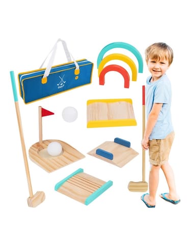 ⁨TOOKY TOY  Drewniany Zestaw do Gry w Golfa dla 2 Osób 13 el.⁩ w sklepie Wasserman.eu