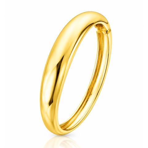⁨Bransoletka na rękę stal chirurgiczna pozłacana 14k złotem, obręcz BST1730⁩ w sklepie Wasserman.eu