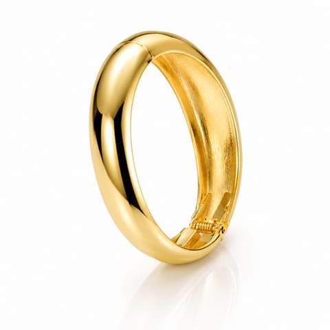 ⁨Bransoletka na rękę stal chirurgiczna pozłacana 14k złotem, obręcz BST1725⁩ w sklepie Wasserman.eu