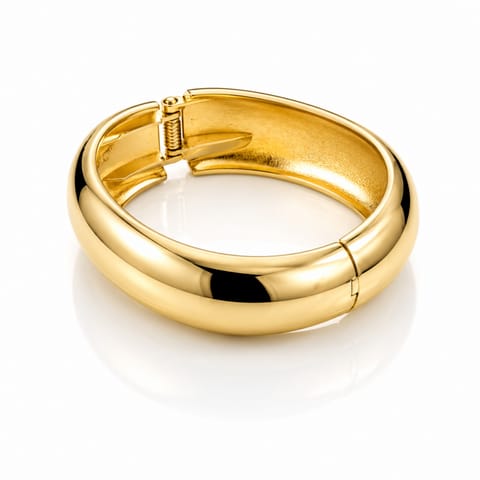 ⁨Bransoletka na rękę stal chirurgiczna pozłacana 14k złotem, obręcz BST1732⁩ w sklepie Wasserman.eu