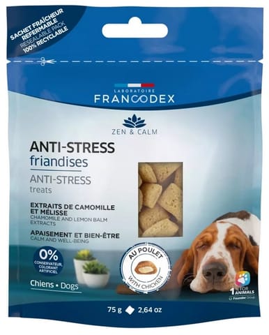 ⁨Francodex Przysmak dla psa antystresowy z kurczakiem 75g [FR170247]⁩ w sklepie Wasserman.eu
