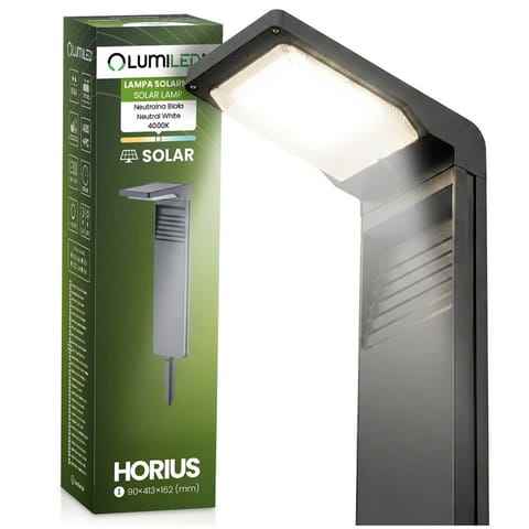 ⁨LAMPA SOLARNA SŁUPEK WBIJANY HORIUS 4000K⁩ w sklepie Wasserman.eu