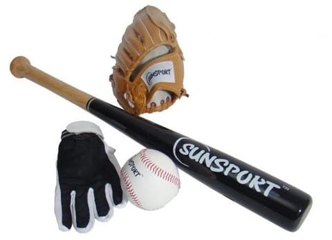 ⁨Baseball dla pocztkujcych kij + rękawica + miotacz⁩ w sklepie Wasserman.eu