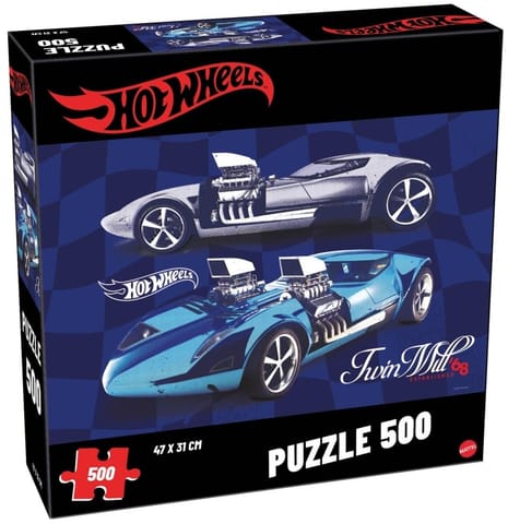 ⁨Puzzle 500 Hot Wheels Twin Mill⁩ w sklepie Wasserman.eu