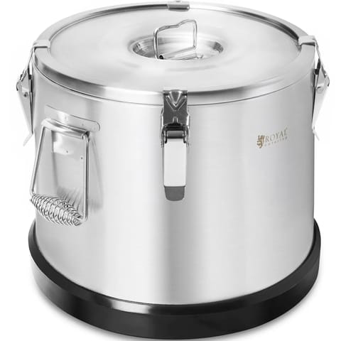⁨Termos pojemnik termiczny gastronomiczny do transportu żywności STAL 15 l⁩ w sklepie Wasserman.eu