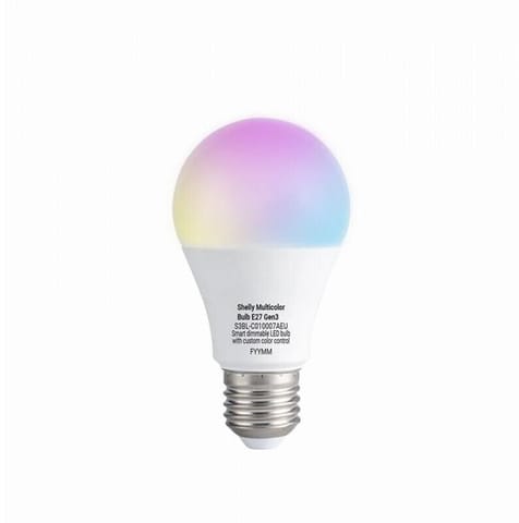 ⁨Shelly Multicolor Bulb E27 Gen3⁩ w sklepie Wasserman.eu
