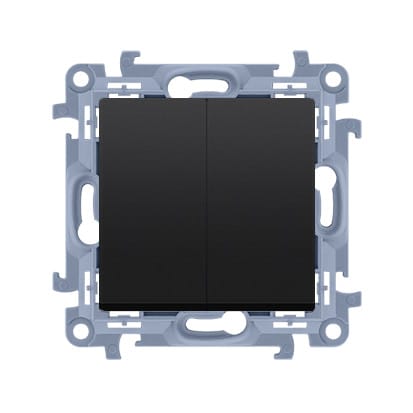 ⁨KONTAKT SIMON 10 MODUŁ CZARNY MAT ŁĄCZNIK UNIWERSALNY 2X ZACISKI ŚRUBOWE 10AX 250V⁩ w sklepie Wasserman.eu