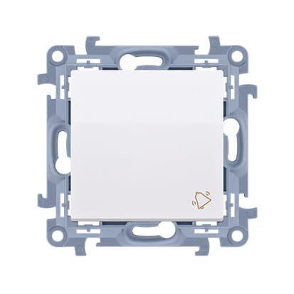 ⁨KONTAKT SIMON 10 MODUŁ BIAŁY PRZYCISK "DZWONEK" SAMOZACISKI 10AX 250V⁩ w sklepie Wasserman.eu