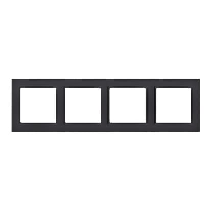 ⁨KONTAKT SIMON 10 CZARNY MAT RAMKA 4X⁩ w sklepie Wasserman.eu