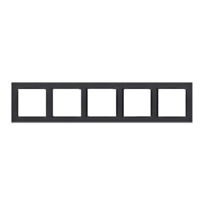 ⁨KONTAKT SIMON 10 CZARNY MAT RAMKA 5X⁩ w sklepie Wasserman.eu
