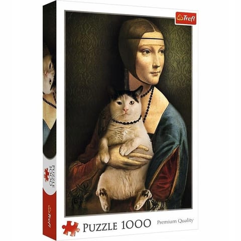⁨Puzzle 1000 pcs Lady with a Cat⁩ at Wasserman.eu