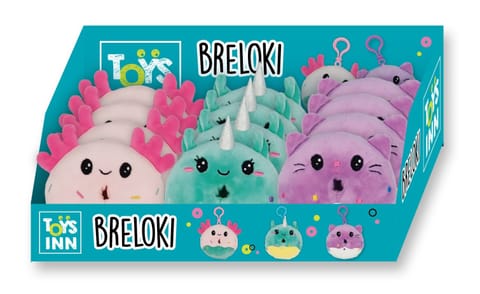 ⁨Brelok Donut pluszowy mix 12szt display⁩ w sklepie Wasserman.eu