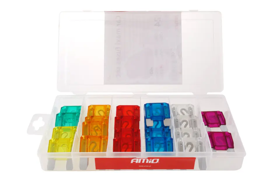 ⁨Maxi car fuses in a box, mix 24 pcs⁩ at Wasserman.eu