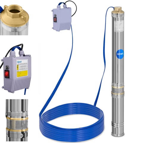 ⁨Pompa głębinowa do studni głębinowej 4800 L/godz. do 91 m⁩ w sklepie Wasserman.eu