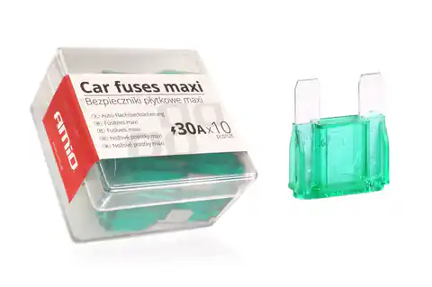 ⁨Bezpieczniki samochodowe maxi 10 szt 30a amio-02325⁩ w sklepie Wasserman.eu
