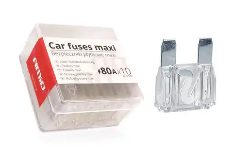 ⁨Bezpieczniki samochodowe maxi pudełko 10szt 80a⁩ w sklepie Wasserman.eu