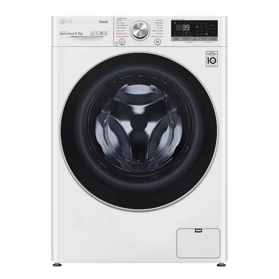 LG Washing Machine With Dryer F4DV709S1E Energy efficiency class A, Front loading, Washing capacity 9 kg, 1400 RPM, Depth 56.5 c at Wasserman.eu