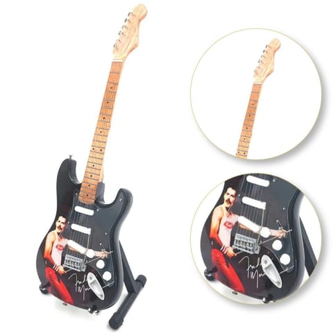 ⁨Mini Gitara Kolekcjonerska Seria Bohaterowie Rocka Freddie Mercury Queen - MGT-8617⁩ w sklepie Wasserman.eu