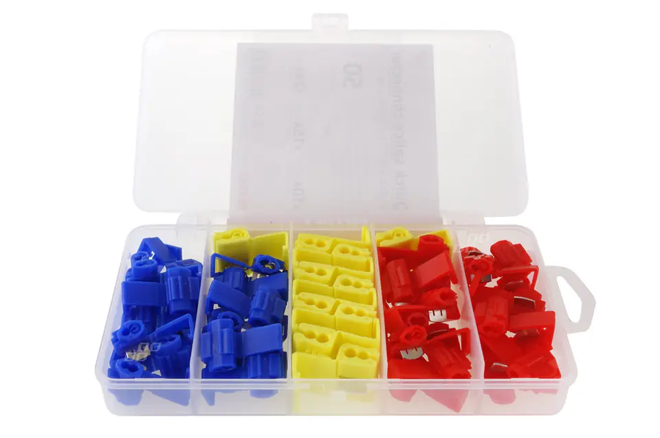 ⁨Electric quick connectors mix box 50pcs mix⁩ at Wasserman.eu