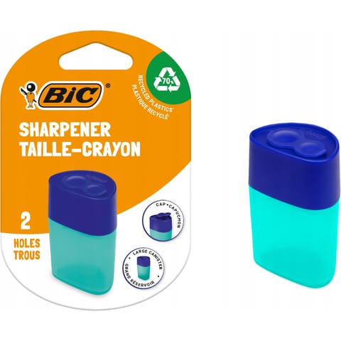⁨Temperówka ELLIPSE 2 otwory z pojemnikiem 303211 BIC⁩ w sklepie Wasserman.eu