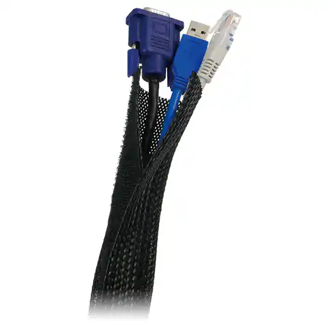 ⁨Flexible cable organiser, black⁩ at Wasserman.eu