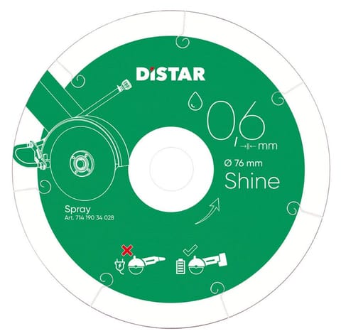 ⁨TARCZA DIAMENTOWA SHINE 76*0.6*6*10⁩ w sklepie Wasserman.eu