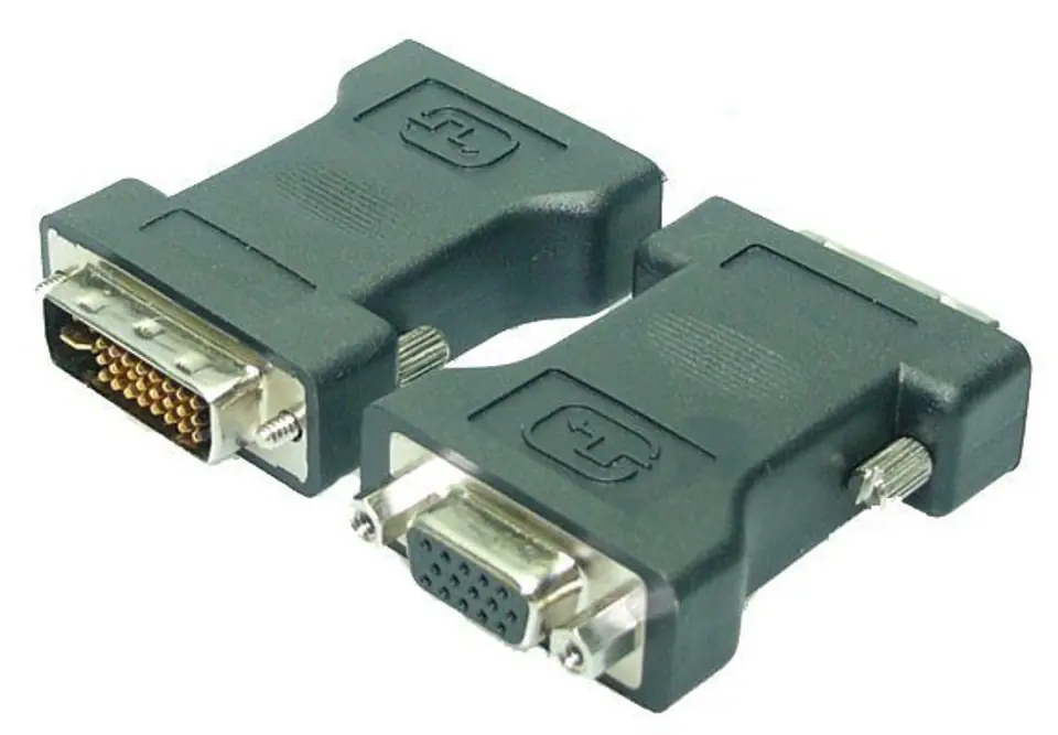 ⁨Logilink DVI-I męski Dual-Link (24+5 pin) > VGA żeński HD (15-pin) VGA, DVI -I⁩ w sklepie Wasserman.eu