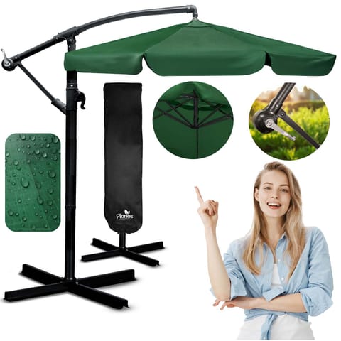 ⁨Parasol ogrodowy składany 6 segmentowy 350 cm z pokrowcem Plonos PL-880⁩ w sklepie Wasserman.eu