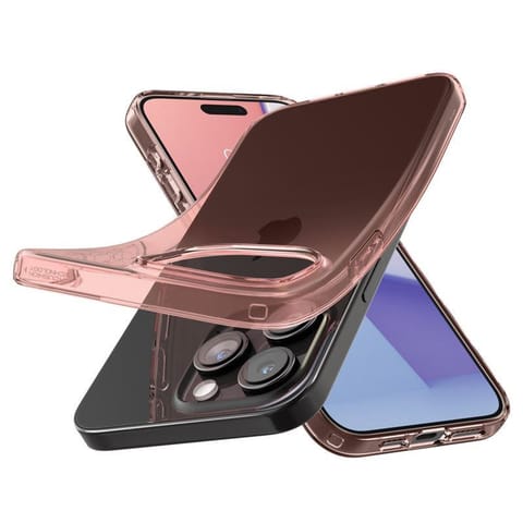 ⁨Etui pokrowiec na iPhone 15 Pro Max Crystal Flex - różowo przezroczysty⁩ w sklepie Wasserman.eu