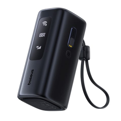 ⁨Powerbank 20000mAh USB-A USB-C z funkcją Wi-Fi 67W - czarny⁩ w sklepie Wasserman.eu