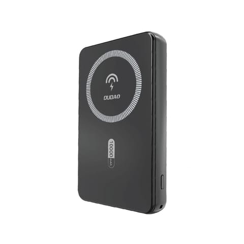 ⁨Powerbank magnetyczny K14S 5000mAh USB-A USB-C 20W - czarny⁩ w sklepie Wasserman.eu
